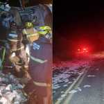 Motorista morre em acidente entre ônibus com universitários e carreta em MG
