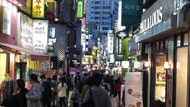 Myeongdong at night