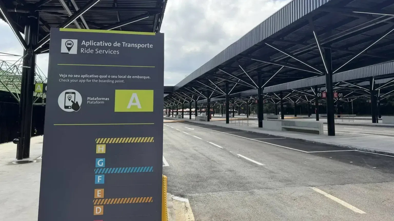 Aeroporto de Guarulhos inaugura área exclusiva para carro de aplicativo