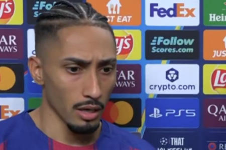 Raphinha, de Barcelona, reage à não convocação de Neymar para Seleção Brasileira