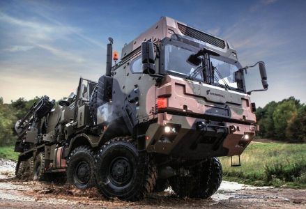 Caminhão militar produzido pela MAN em parceria com a Rheinmetall • Divulgação