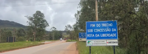 Rota da Liberdade começa gestão de trecho Ouro Preto-Mariana