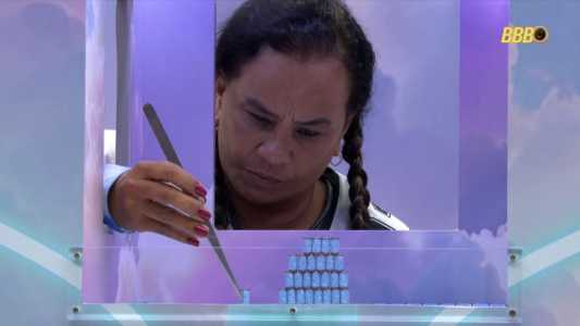 Solange Couto durante a Prova do Anjo