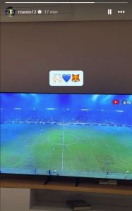 Cássio acompanha duelo entre Athletico-PR x Cruzeiro • Reprodução/Redes Sociais