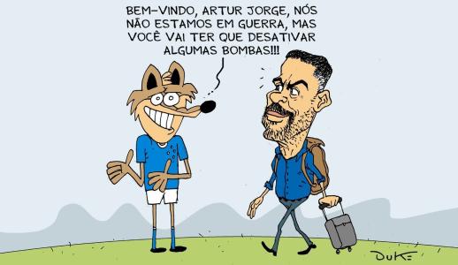 Charge do Duke sobre o acordo do Cruzeiro com Artur Jorge