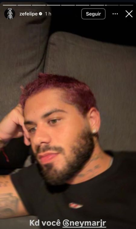 Post de Zé Felipe pedindo Neymar na Seleção Brasileira • Instagram / Zé Felipe
