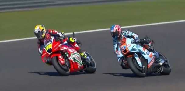 Pilotos da Moto GP em ação no GP Brasil