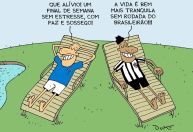 Charge do Duke | A 'paz' de Atlético e Cruzeiro no Brasileirão