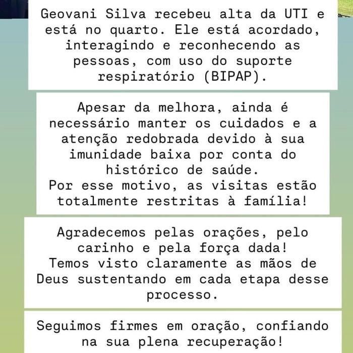 Ídolo do Vasco deixa UTI após quase um mês internado por uma parada cardiorrespiratória