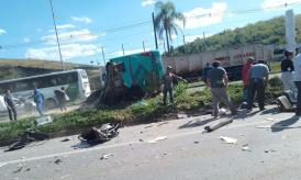 acidente BR-040 juiz de fora onibus
