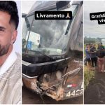 ‘Livramento’, diz cantor Latino após acidente de ônibus no interior de São Paulo