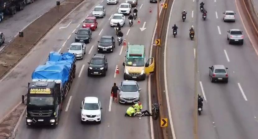 João XXIII atende uma vítima de acidente de moto a cada 1h30 em BH