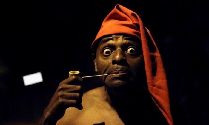 O ator e produtor cultural Adelino Benedito como Saci O ator e produtor cultural Adelino Benedito como Saci