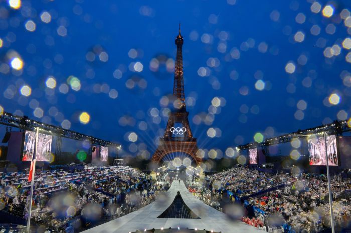 Paris registrou fortes chuvas durante Cerimônia de Abertura da Olimpíada