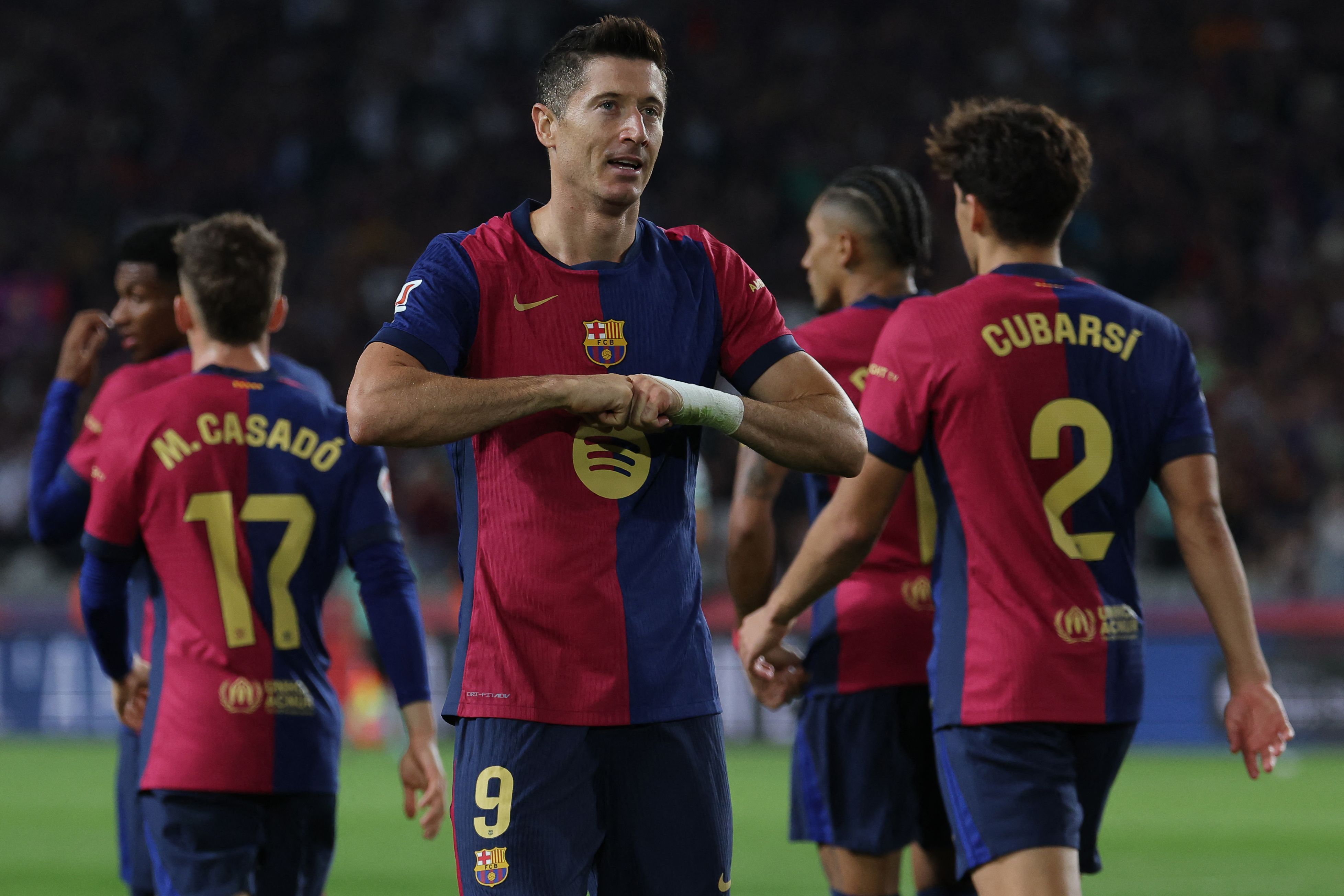 Lewandowski decide, Barcelona vence o Getafe e segue 100% no Espanhol