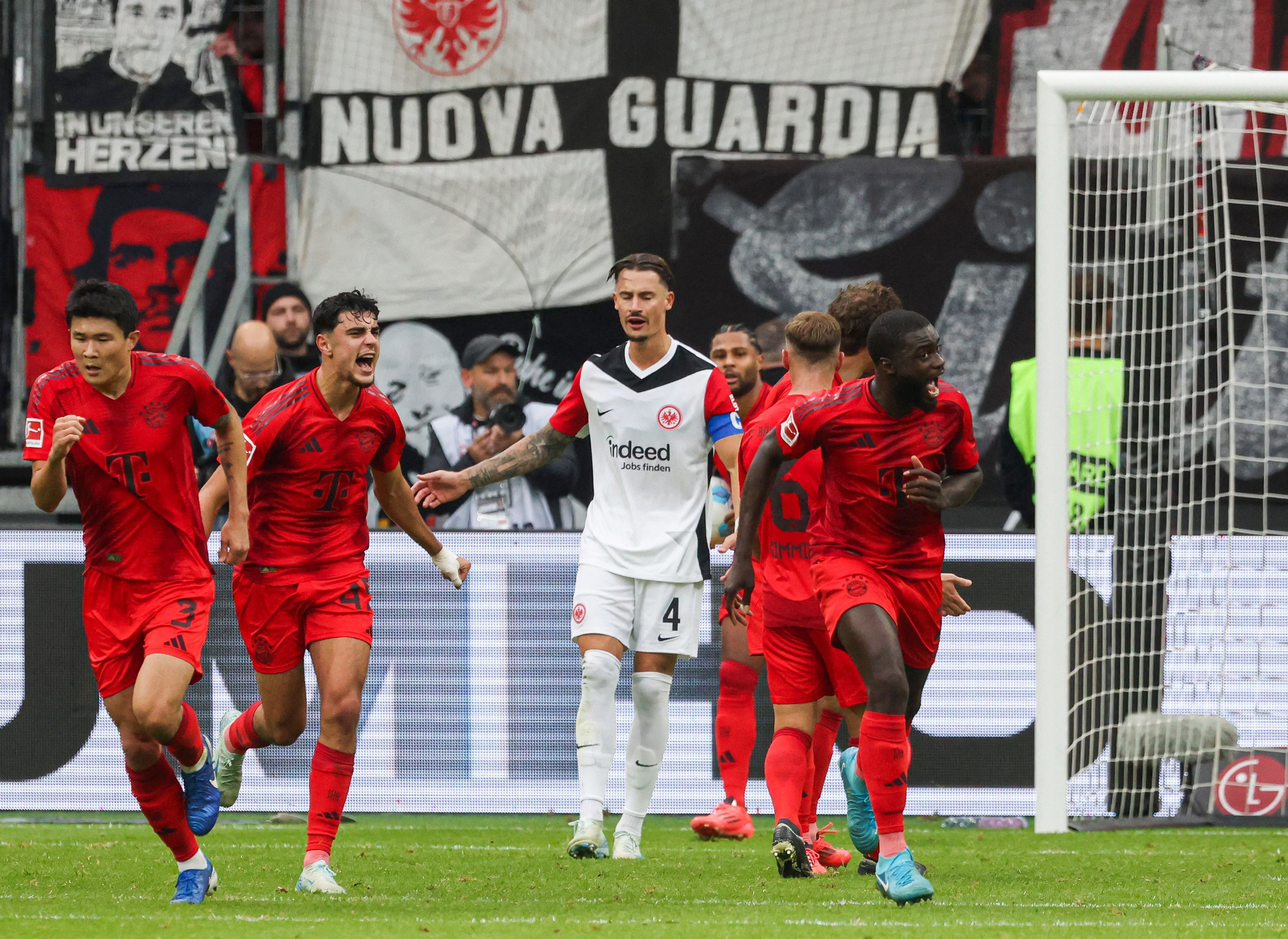 Bayern cede empate ao Frankfurt, mas continua na liderança do Alemão