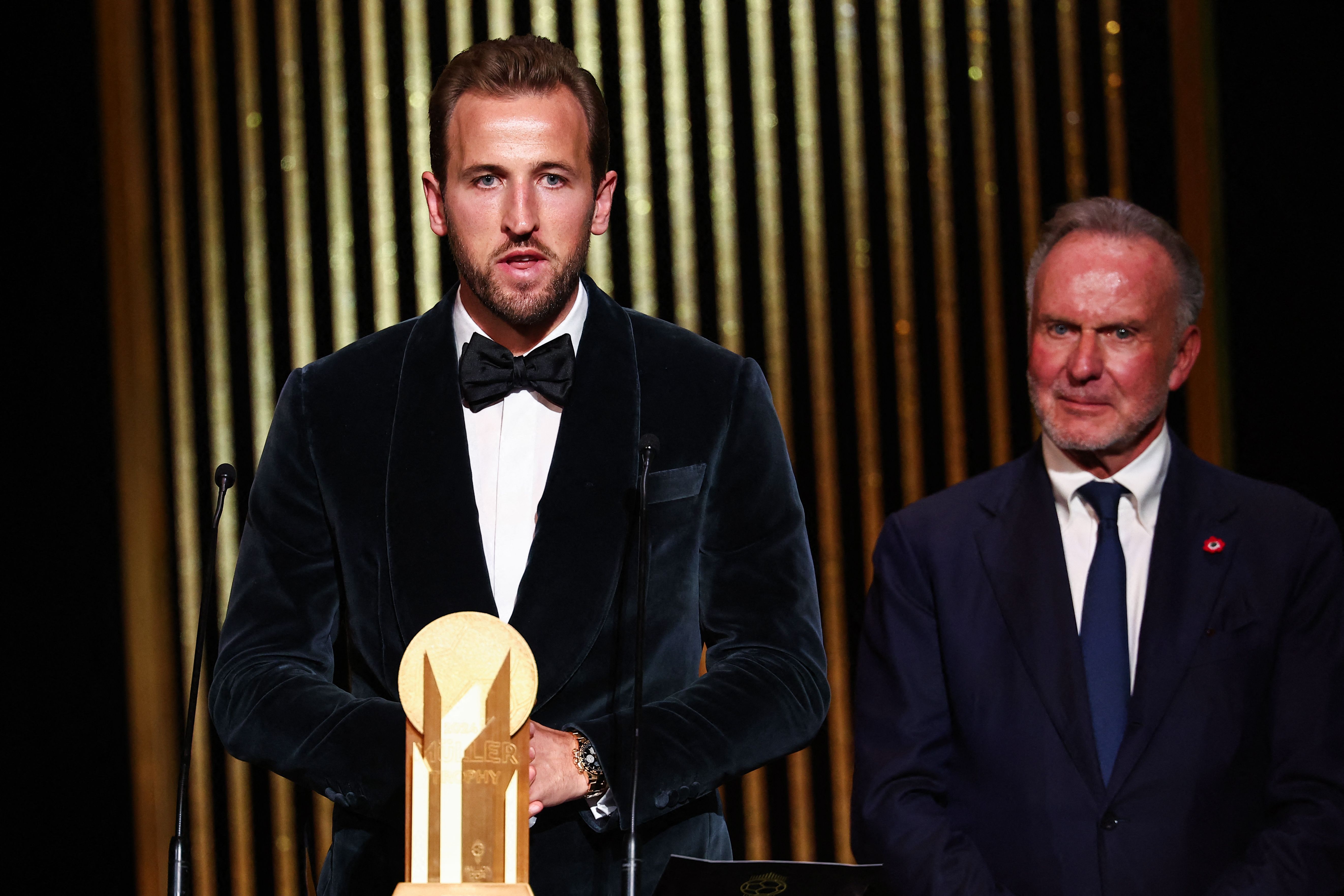 Bola de Ouro 2024: Harry Kane e Kylian Mbappé 'dividem' Troféu Gerd Müller