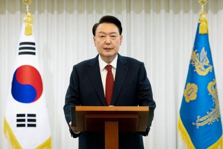 Na foto, o ex-presidente sul-coreano Yoon Suk Yeol • AFP