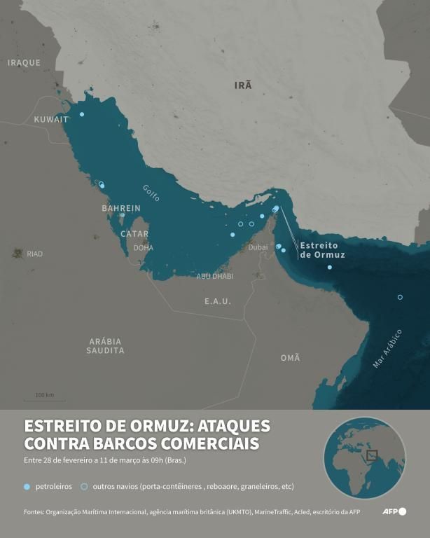 Países da UE se reúnem para discutir formas de abrir Estreito de Ormuz