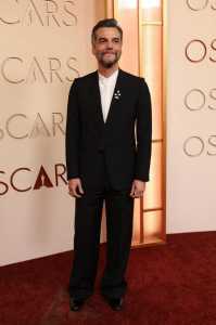 Wagner Moura, protagonista de "O Agente Secreto, chega para tapete vermelho do Oscar 2026