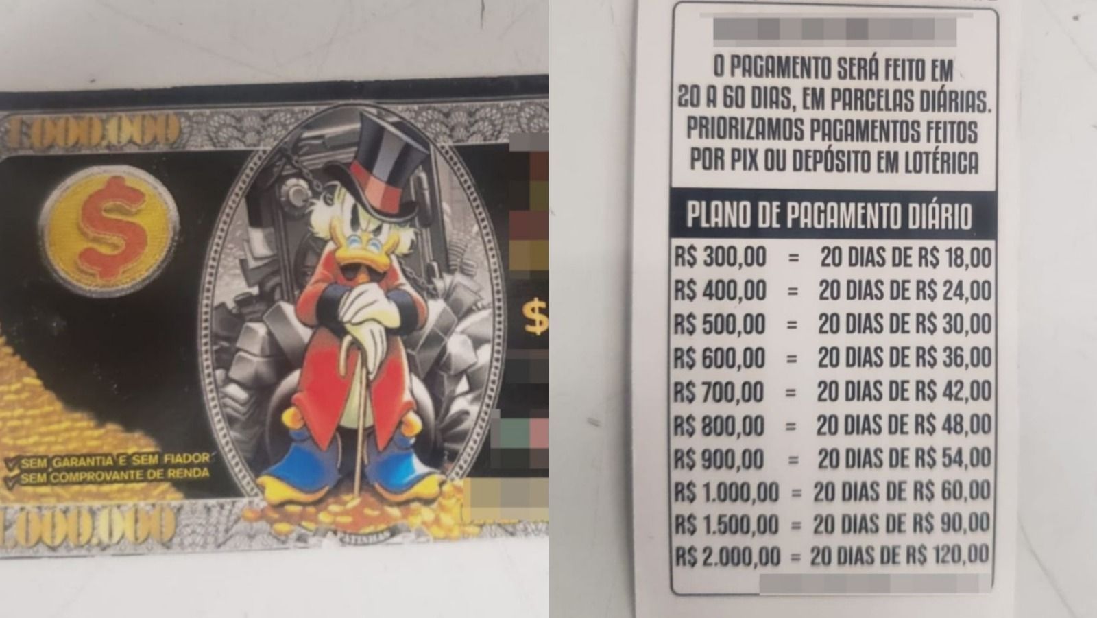 Quadrilha de agiotas que usava ‘Tio Patinhas’ para atrair clientes é presa em Divinópolis