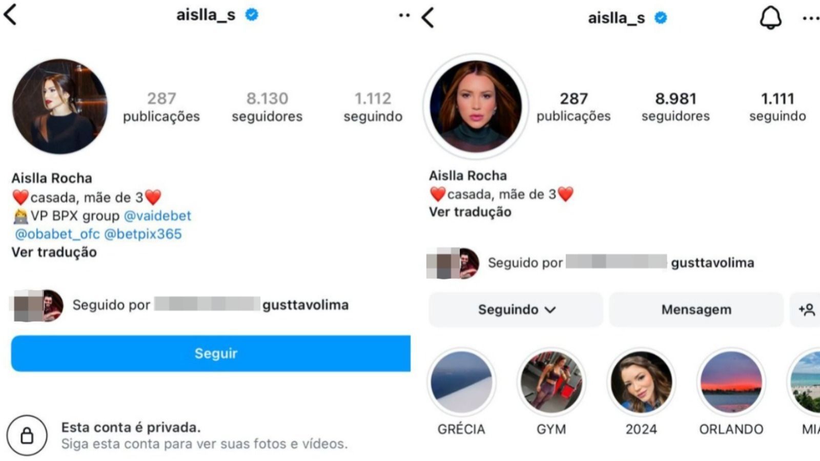 Dona de bet e amiga de Gusttavo Lima troca perfil e alega erro de interpretação da Justiça