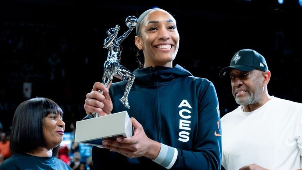 Basquete feminino: A'ja Wilson é eleita MVP unânime da WNBA