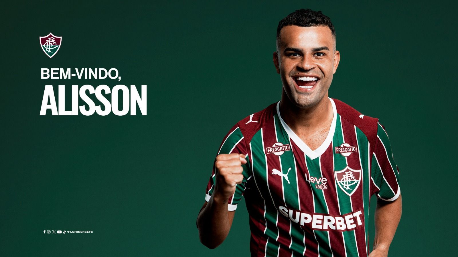 Fluminense anuncia a contratação do volante Alisson, ex-São Paulo