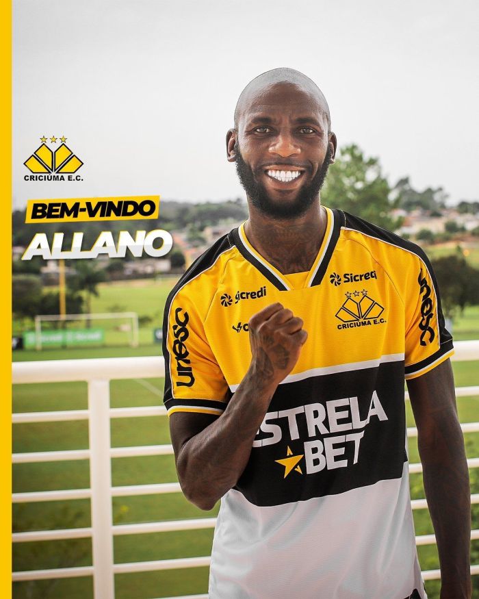 Allano é o novo reforço do Criciúma