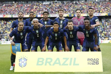 Elenco da Seleção Brasileira em amistoso nos EUA