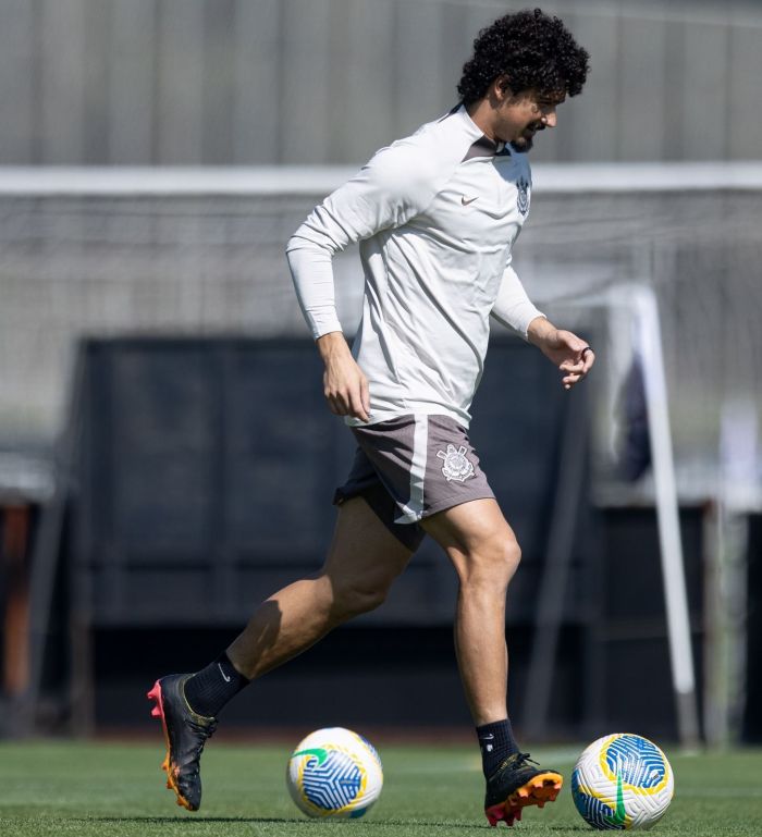 André Ramalho em treino do Corinthians
