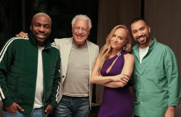 Lázaro Ramos, Antônio Fagundes, Angélica e Gil do Vigor Lázaro Ramos, Antônio Fagundes, Angélica e Gil do Vigor