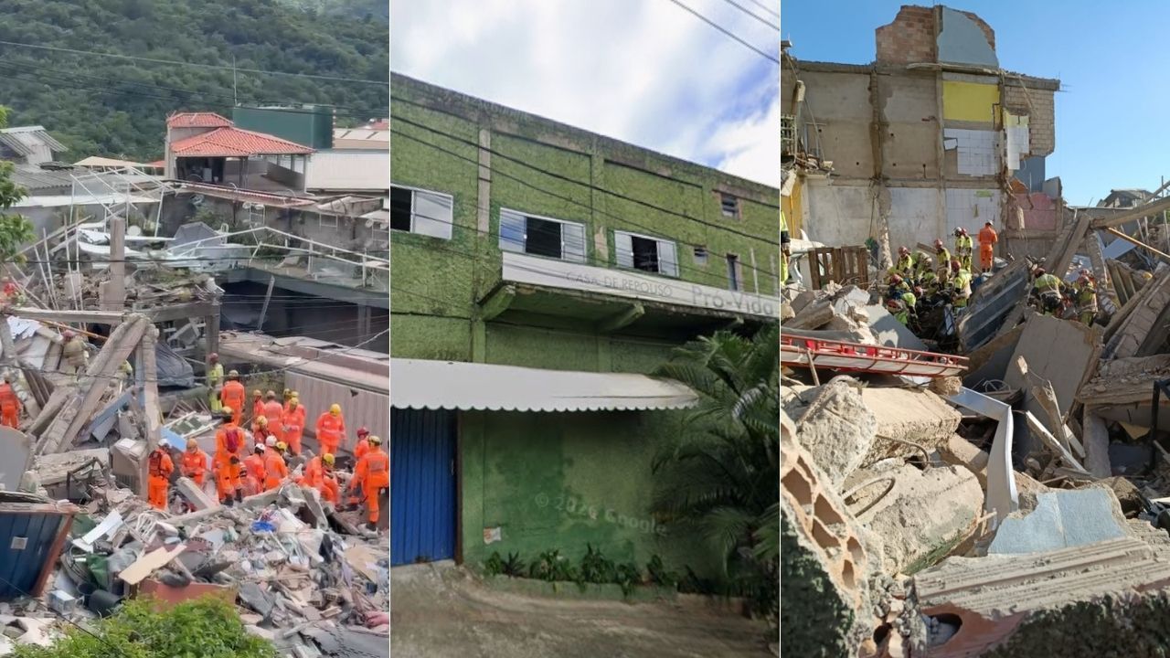 Após desabamento de imóvel onde funcionava asilo, Defesa Civil vistoria 5 casas vizinhas em BH
