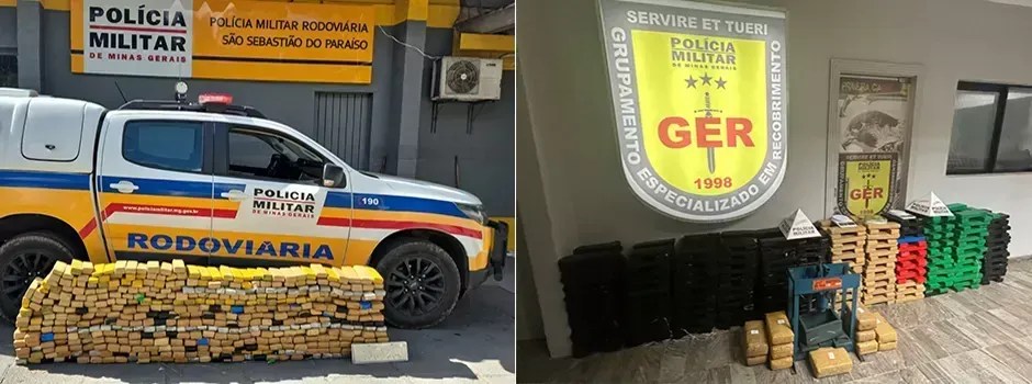 Polícia Militar de Minas Gerais apreende 30 toneladas de drogas em outubro
