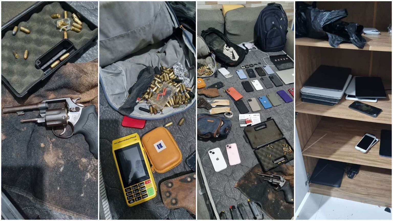 PM de SP apreende mais de 90 celulares, relógios, arma e máquinas de cartão em Paraisópolis