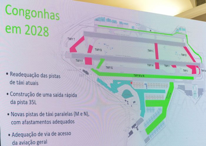 Apresentação das novas instalações do Aeroporto de Congonhas, em SP.