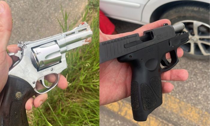 Armas apreendidas em comboio com detentos na Zona da Mata em MG