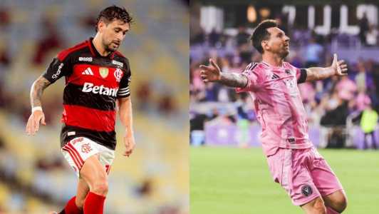 Giorgian De Arrascaeta e Lionel Messi em ação por Flamengo e Inter Miami em 2026