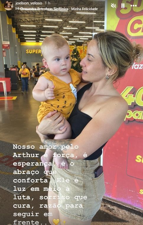 Pai de Isabel Veloso compartilhou registro no Instagram 