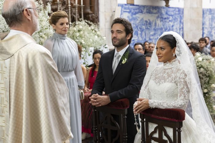 Cenas do casamento de Maria de Fátima e Afonso Roitman em Vale Tudo 