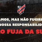 Athletico-PR reconhece má fase e faz proposta para torcida: 'Seis decisões'