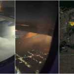A reação dos passageiros do avião com motor em chamas em Guarulhos-SP