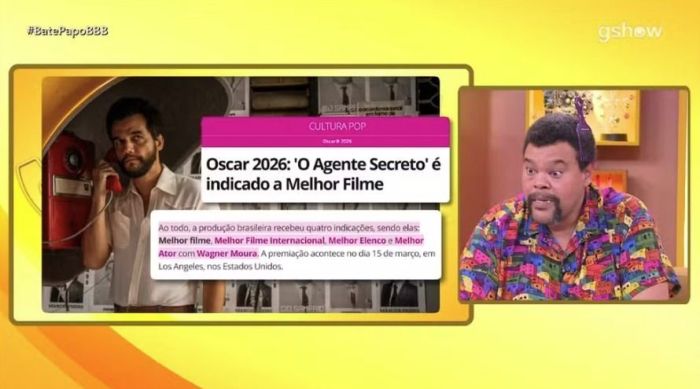 Babu descobre indicações do Brasil ao Oscar 