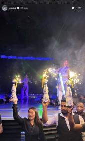 Influenciadora e amigos curtem balada em Dubai