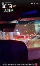 Influenciadora e amigos curtem balada em Dubai