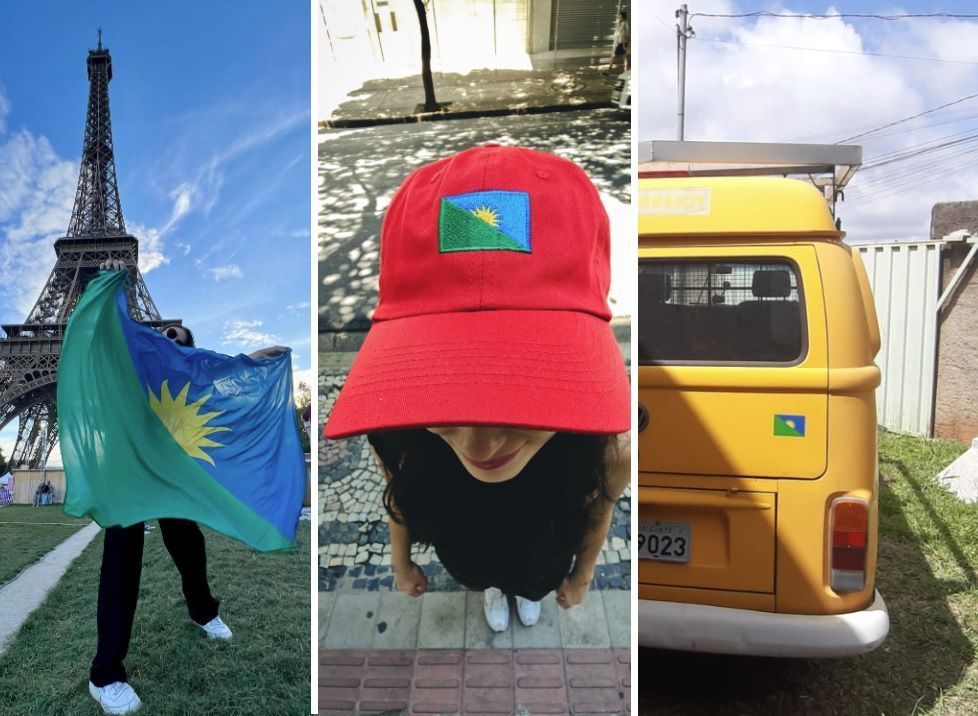 Boné, canga e broche: mesmo antes do referendo sobre a bandeira, belo-horizontinos criam itens com novo desenho