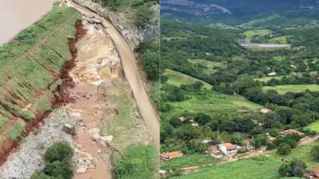 O Governo de Minas Gerais informa que acompanha de forma permanente a situação registrada na Barragem de Lages, no município de Porteirinha, região Norte do estado, em decorrência do extravasamento do reservatório de água, provocado pelo grande volume de chuvas que atingiu a região nos últimos dias