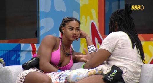 Diogo e Aline conversam sobre situações no BBB 25