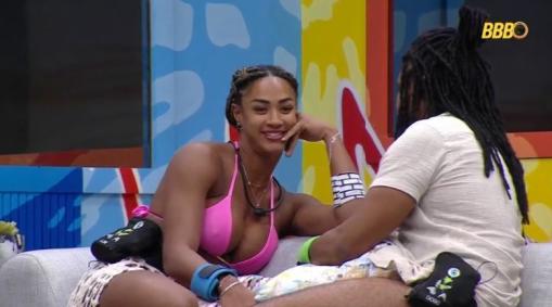 Diogo e Aline conversam sobre situações no BBB 25