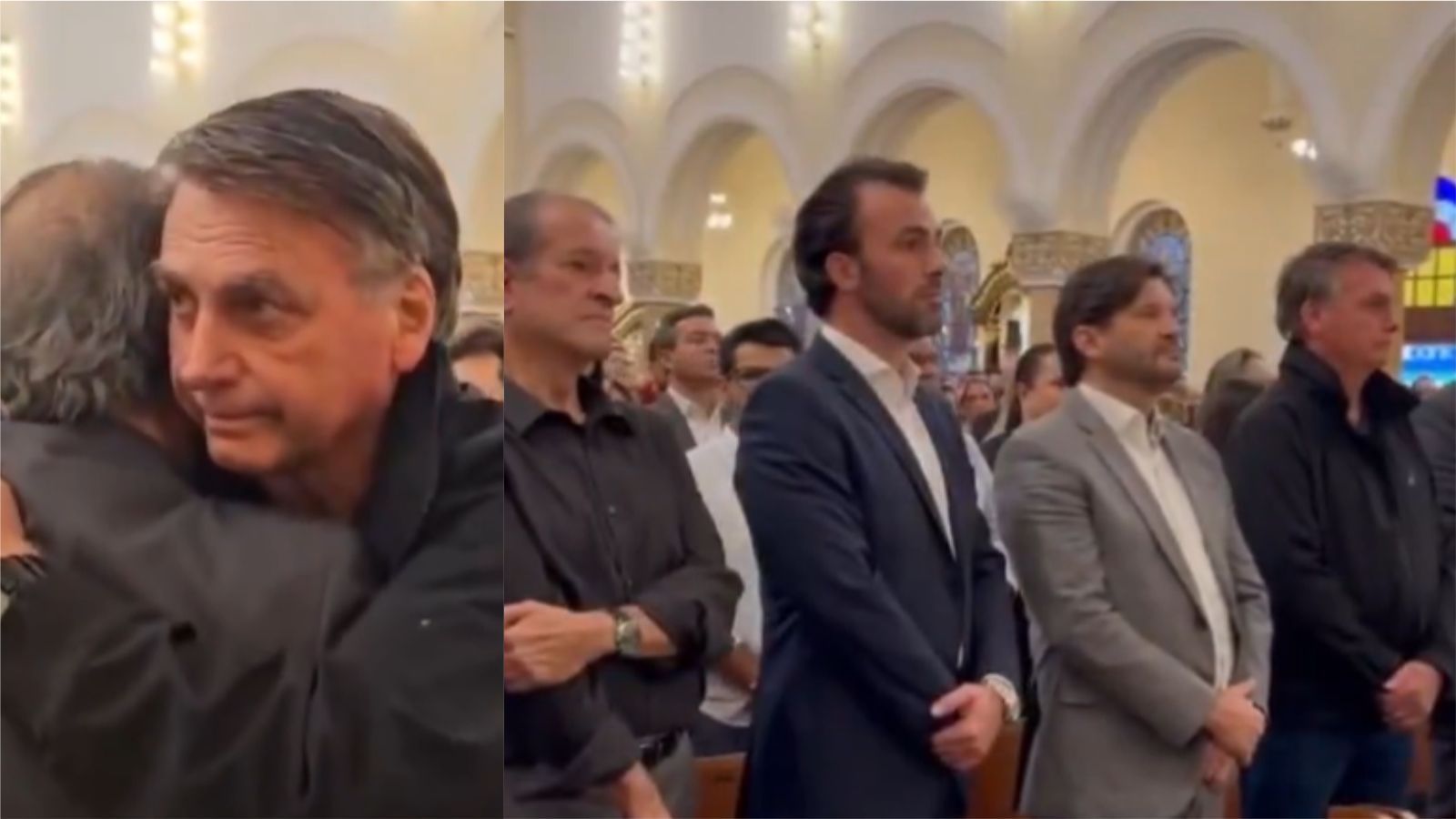Com aval de Moraes, Bolsonaro participa de missa de sétimo dia da mãe de Valdemar